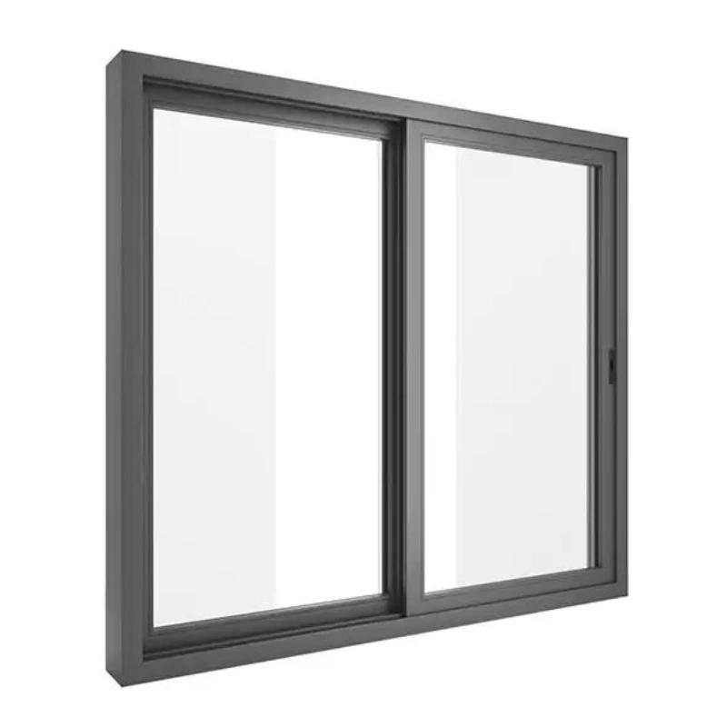 Coastal Project Storm Proof Sliding Aluminum Gray Windows
