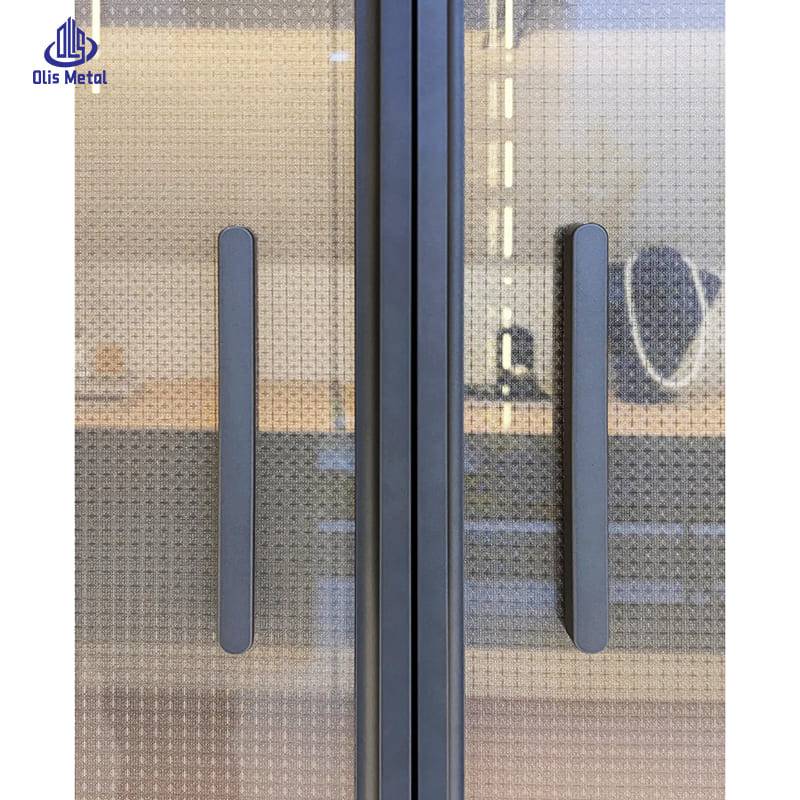 Textured Glass Aluminum Sliding Partition Door | Custom Luxurious Hazy Glow Divider for High-End Villa Projects - Image 6