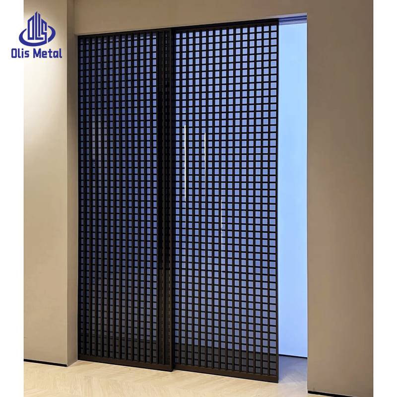 Hidden Grid Aluminum Glass Sliding Partition Door | Premium Soundproof Space Divider for Villa Interiors - Image 2