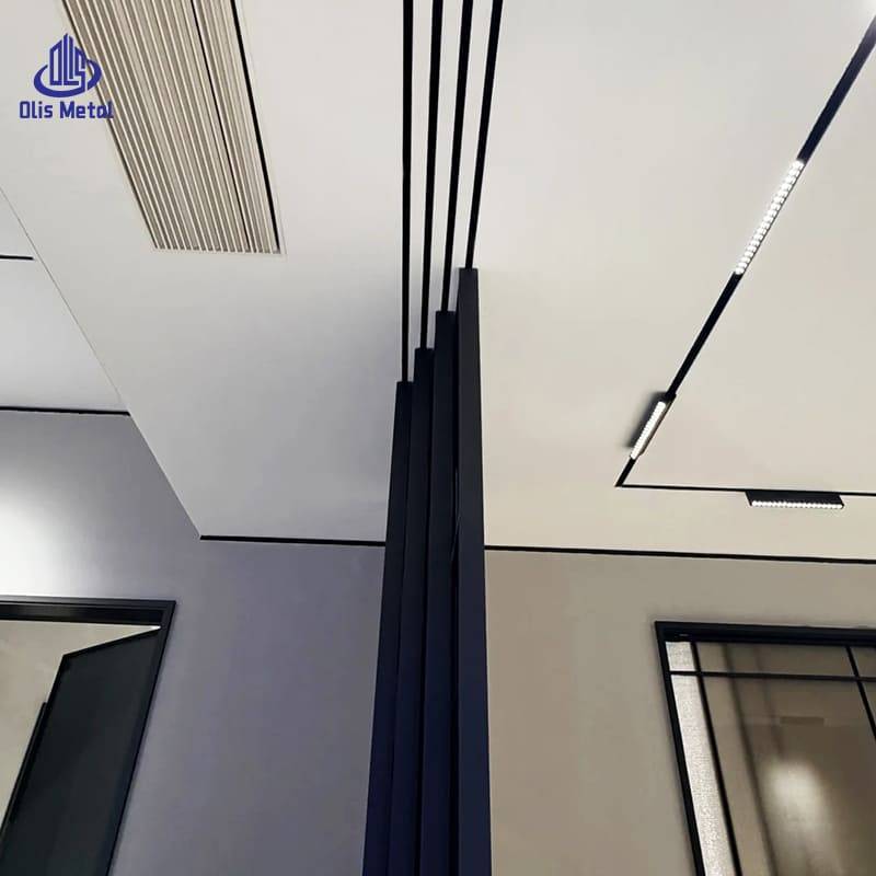 Grating Design Slim-Frame Concealed Pocket Door | Tempered Glass Sliding Doors for Villa Construction Projects - Image 5
