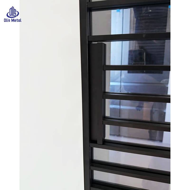 Horizontal Louvered Aluminum Sliding Partition Door | Premium Space Divider for Residential Construction Projects - Image 5