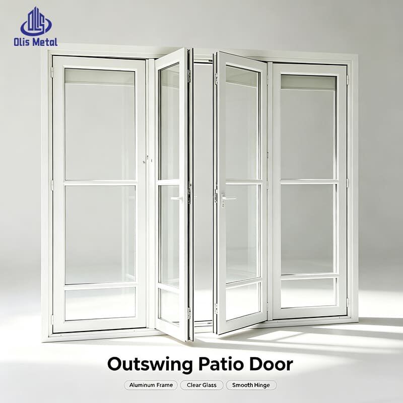 Premium Custom Aluminum hinged Patio Doors | Weatherproof Energy Efficient Exterior Doors for Villa & Apartment Homes - Image 2