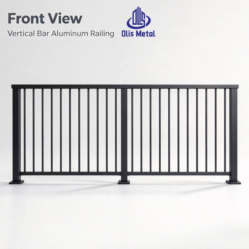 Premium Black Aluminum Balcony Balustrade for Villa Apartment Safe easy to install Railing handrails - Image 2
