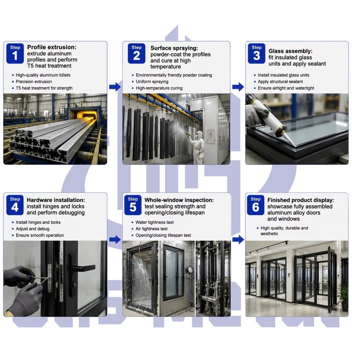 Elegant Aluminum Casement Window with Insect Screen, High-Performance Thermal Insulated for Modern Home Projects - Image 6