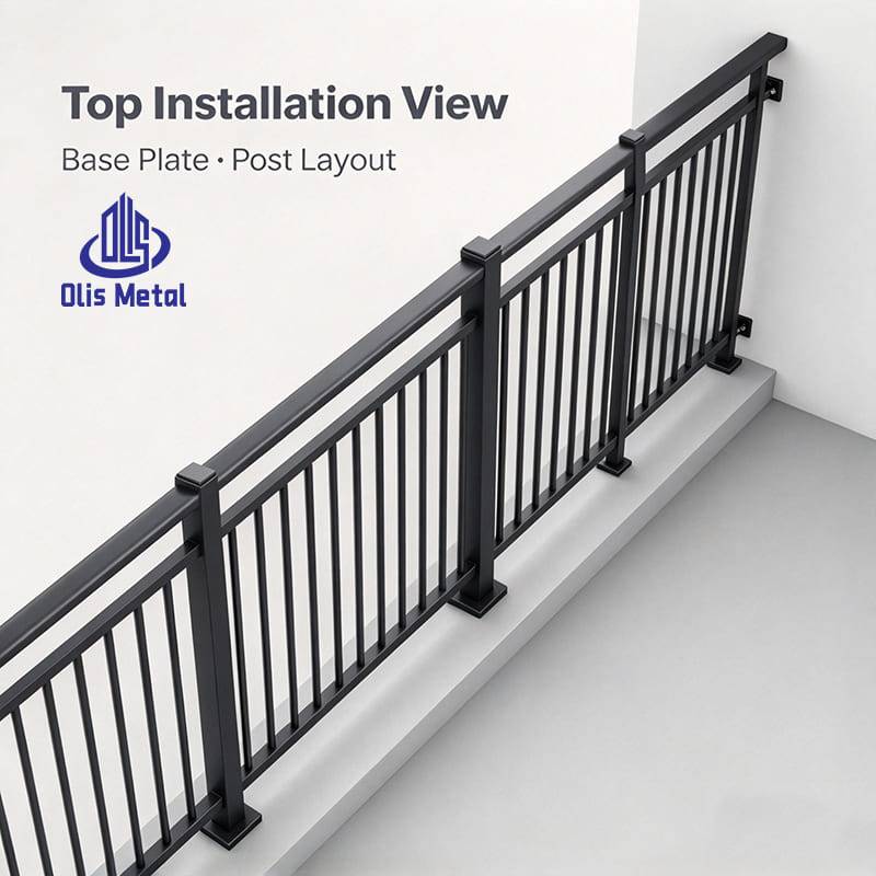 Premium Black Aluminum Balcony Balustrade for Villa Apartment Safe easy to install Railing handrails - Image 6