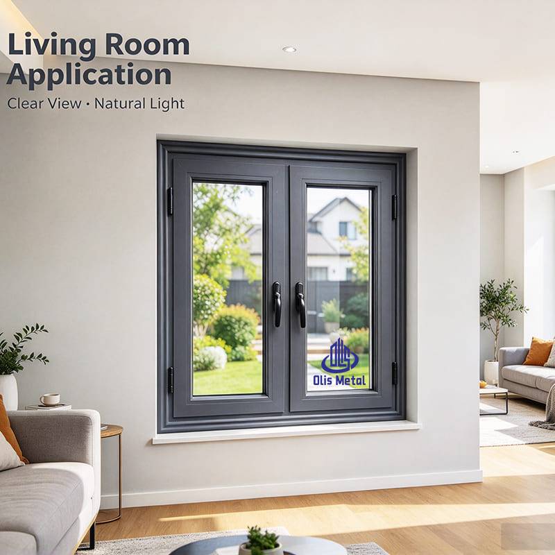 Durable Thermal insulation Windproof Aluminum Casement Glass Window for Home Renovation and New Construction - Image 4