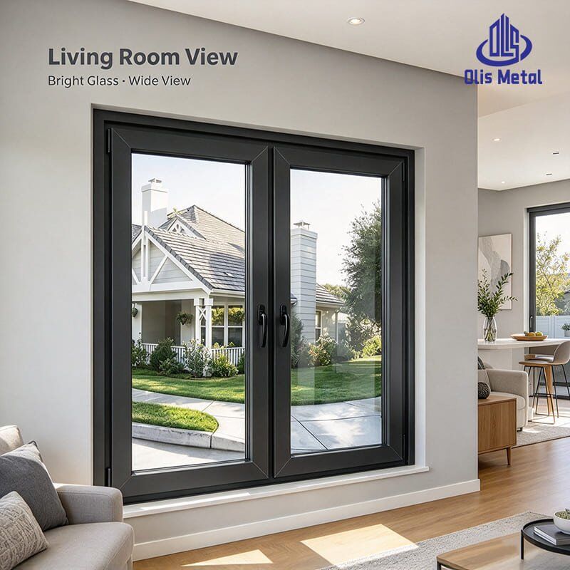 High Performance Aluminium Casement Window for Thermal Insulation and Sound Control Aluminum Double Glazing Windows - Image 3