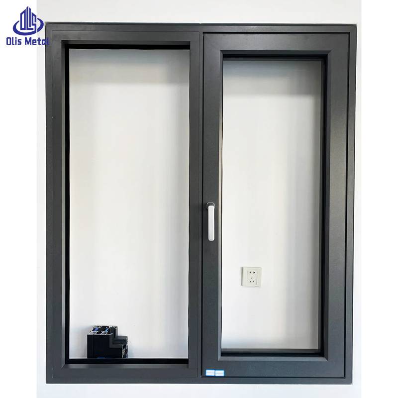 Thermal Insulated Wood Grain Aluminum Double Glazed Tilt Turn Window Casement Windows - Image 4