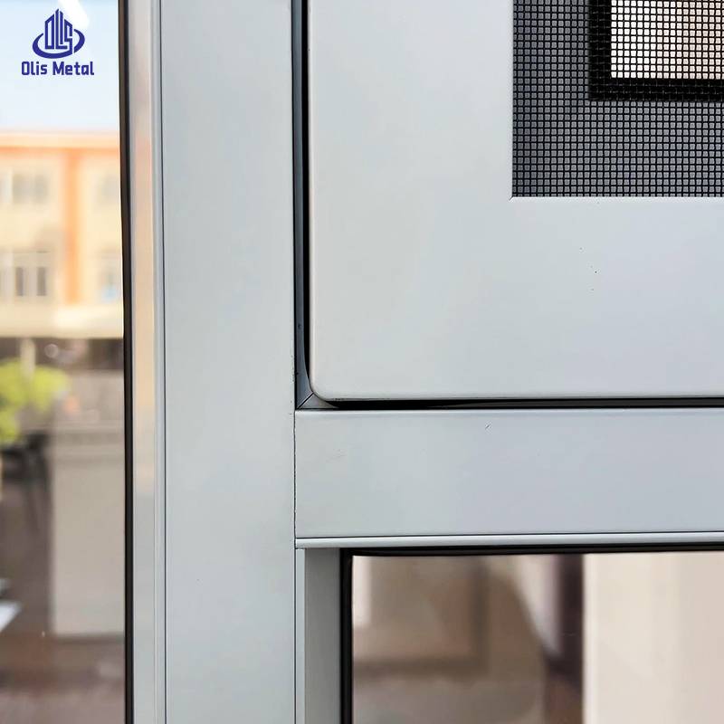 Olis Matte Light Gray Hurricane Resistant Aluminum Casement Window Factory Direct - Image 4