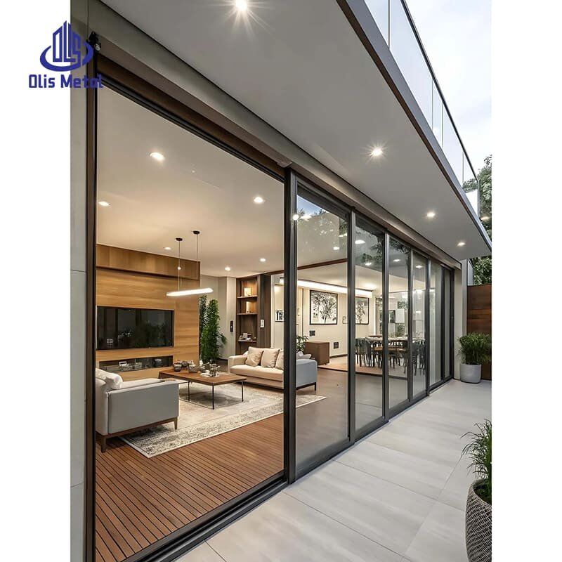 Black Aluminum 2-Panel Double Sliding Clear Glass Door | Premium Heavy-Duty Patio Access for Residential - Image 5